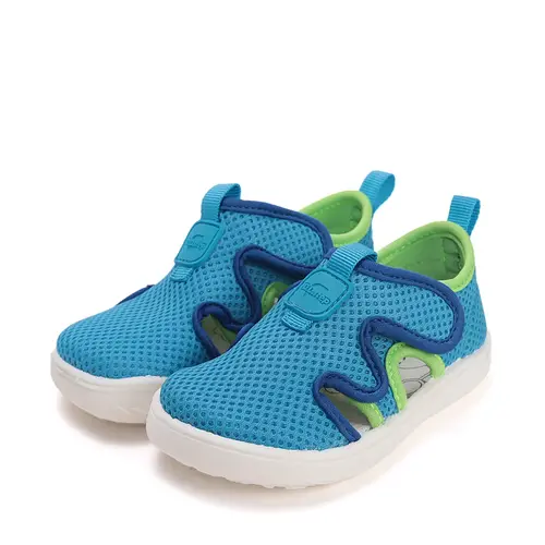 Pantofi barefoot baieti, material textil, uscare rapida, talpa flexibila, albastru, D.D Step_G093-61211-23_Pebebe