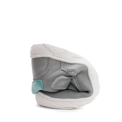 Pantofi D.D.Step copii, barefoot, piele naturala, decupati, primii pași, gri_H077-61979B-21_Pebebe