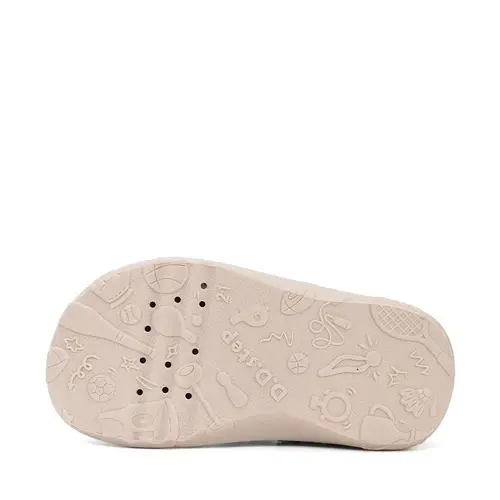 Pantofi de interior pentru copii, decupati, material textil, talpa flexibila, alb, D.D Step_C086-61991A-20_Pebebe