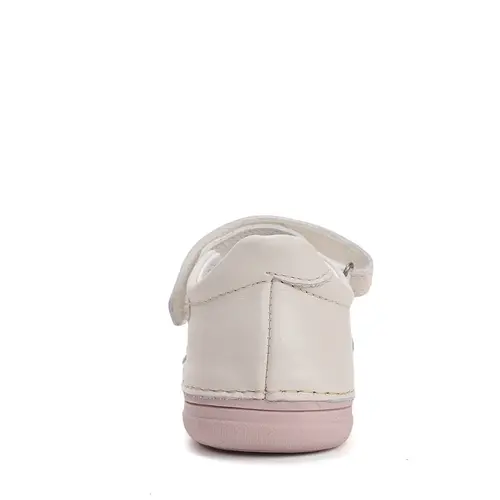 Pantofi fete, balerini, piele naturala, design cu flori, crem, D.D.Step_H078-61966AM-27_Pebebe