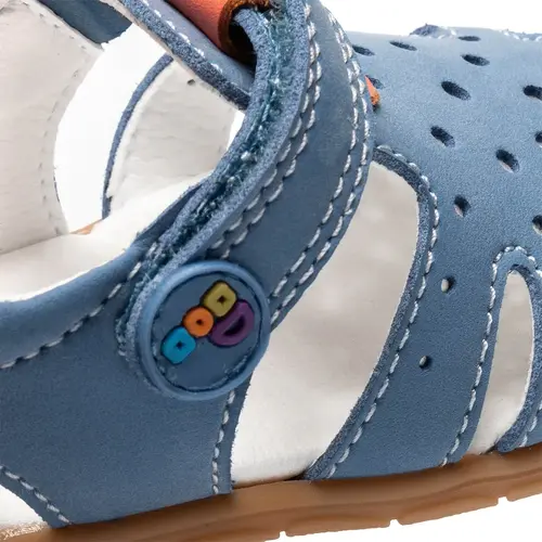 Sandale Barefoot baieti, Pablosky, albastru, Nobuck-Tech, inchidere cu scai_067444-20_Pebebe