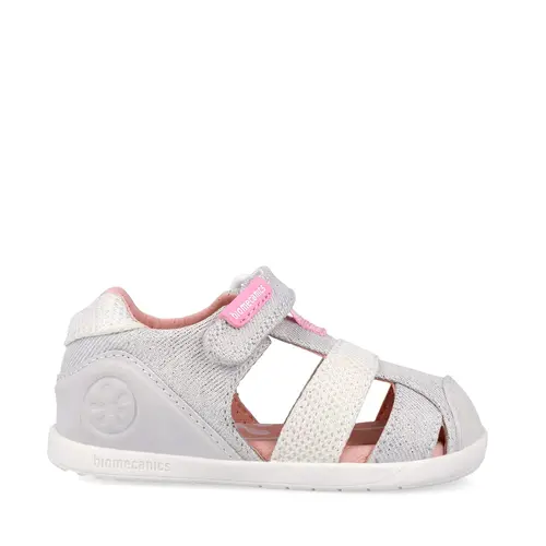 Sandale Barefoot Fete, Biomecanics Wider, argintiu_262194-B050-20_Pebebe