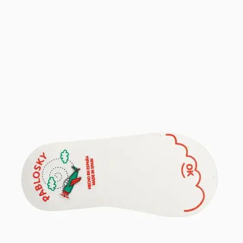 Sandale Barefoot bebe unisex Pablosky, albe, Leader Tech, inchidere cu scai_049005-19_Pebebe