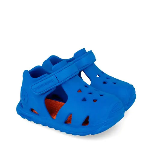 Sandale Biomecanics BioAqua pentru copii, primii pași, plajă și piscină, din cauciuc, albastru inchis_262290-A006-20_Pebebe