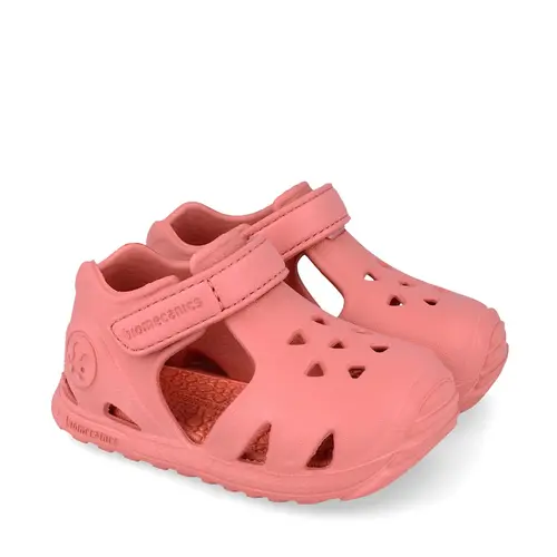 Sandale Biomecanics BioAqua pentru copii, primii pași, plajă și piscină, din cauciuc, roz inchis_262290-E886-20_Pebebe