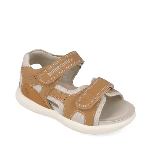 Sandale Biomecanics baieti, talpa flexibila, deschise la varf, maro_262235-B838-27_Pebebe