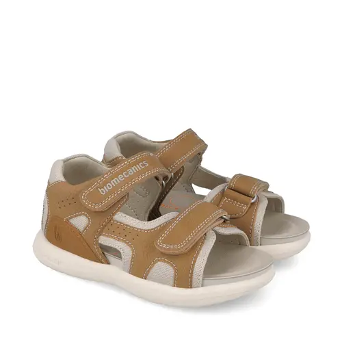 Sandale Biomecanics baieti, talpa flexibila, deschise la varf, maro_262235-B838-27_Pebebe