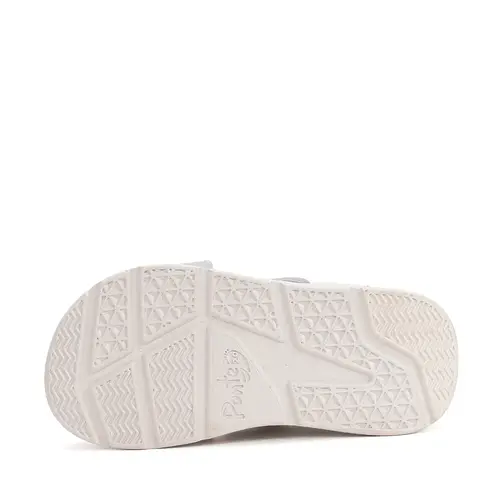 Sandale fete, cu supinatie, piele naturala, ajustare cu doua barete, alb, Ponte20_DA05-6-1808C-22_Pebebe