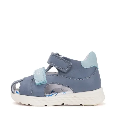 Sandale cu supinatie, piele naturala, albastru, Ponte20_DA05-6-1808-22_Pebebe