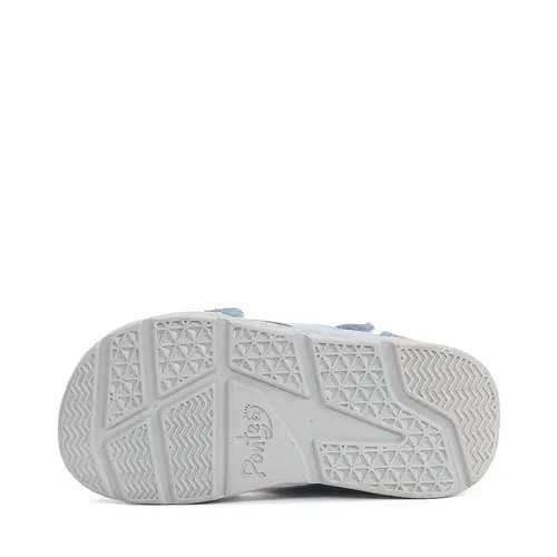 Sandale cu supinatie, Ponte20, piele naturala, ajustare cu 2 barete, albastru deschis, design cu ursulet_DA05-6-1256-22_Pebebe