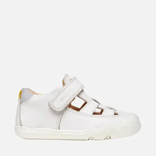 Sandale Geox fete, Barefoot, piele naturala, Steppieup, alb_B555WA-00085-C1236-20_Pebebe