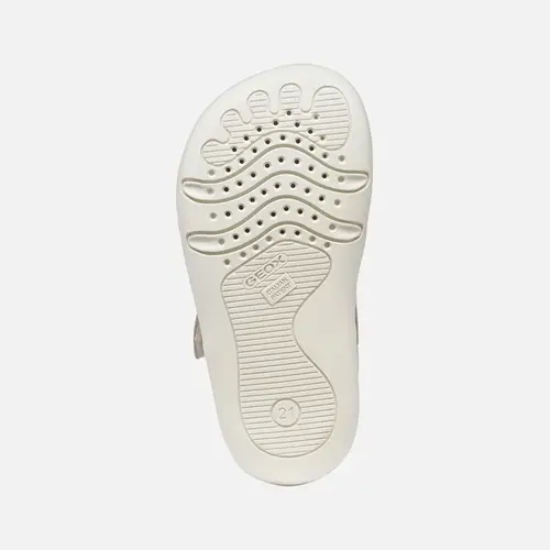 Sandale Geox fete, Barefoot, piele naturala, Steppieup, alb_B555WA-00085-C1236-20_Pebebe