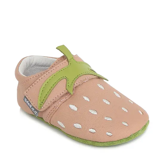 Pantofi de interior din piele naturala, roz pudra, capsuna, D.D.Step- K1596-372-22/23-D.D. Step-