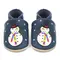 Pantofi din piele moale cu Cedric omul de zapada- BSGS019-0-6-Dotty Fish