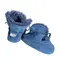 Cizme din piele intoarsa, cu talpa din piele, imblanite, albastru, Babice- NBW-103/20-21-Babice
