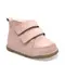 Ghete primii pasi, piele naturala, captuseala din blanita, talpa felxibila, roz deschis- RO-22-10-23-By Pebebe