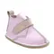 Ghete barefoot copii, piele naturala, talpa flexibila, roz deschis,- RO-104-roz-deschis-23-By Pebebe