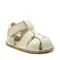 Sandale barefoot, piele naturala, talpa flexibila, crem, Ivony- ARI-101-2-17-Ariana Baby Shoes