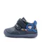 Pantofi D.D. Step baieti, piele naturala, barefoot, primii pasi, talpa fluorescenta, bleumarin, furnicute- S070-52576A-25-