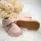 Ghete barefoot pentru copii, primii pasi, piele naturala, captuseala din blana, talpa flexibila, roz, Smiley- RO-600-3-22-