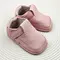 Pantofi din piele moale cu talpa flexibila si captuseala, roz- RO-15-4-23-By Pebebe