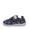 Pantofi copii de interior din material textil, barefoot, talpa flexibila, bleumarin cu imprimeu, D.D Step- C086-52717M-31-D.D. Step