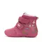 Ghete D.D Step fete, piele naturala, talpa flexibila, imblanite, roz cu flori si albinute - W015-52997A-24-