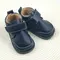 Ghete barefoot pentru copii, primii pasi, piele naturala, captuseala din blana, talpa flexibila, bleumarin, Smiley- RO-600-4-23-