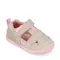Sandale Barefoot Baieți, Biomecanics Wider Canvas cu Dublu Scai - Bej cu Accente roz- 262191-F884-26-Biomecanics