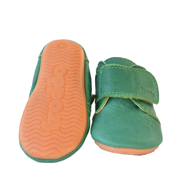 Pantofi primii pași din piele, flexibili și ușori, Froddo, verde_G1130005-7-17_Pebebe
