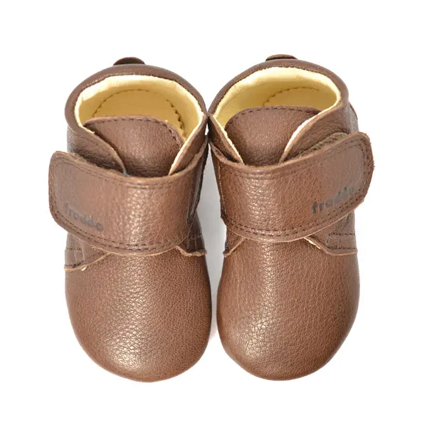 Pantofi primii pași din piele, flexibili și ușori, Froddo, maro inchis_G1130005-5-17_Pebebe