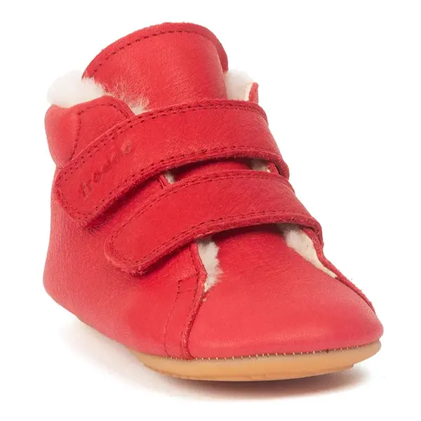 Ghete imblanite copii din piele cu blanita, flexibili si usori, rosu, Froddo_G1130013-6-17_Pebebe
