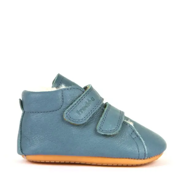 Ghete imblanite copii din piele cu blanita, flexibili si usori, denim, Froddo_G1130013-11-18_Pebebe