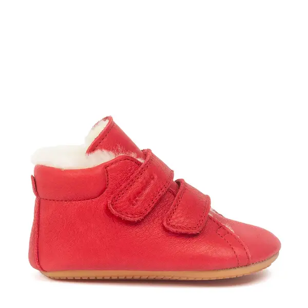 Ghete imblanite copii din piele cu blanita, flexibili si usori, rosu, Froddo_G1130013-6-17_Pebebe