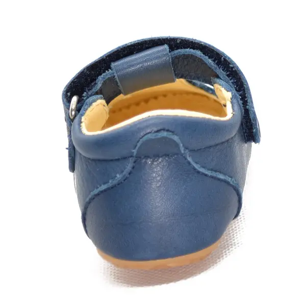 Pantofi din piele moale cu perforatii si talpa flexibila, albastru, Froddo_G1130006-2-18_Pebebe