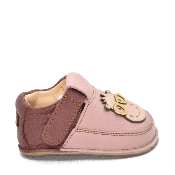 Pantofi barefoot copii, piele naturala, talpa flexibila, hipopotamita Nita_RO-16-5-18_Pebebe