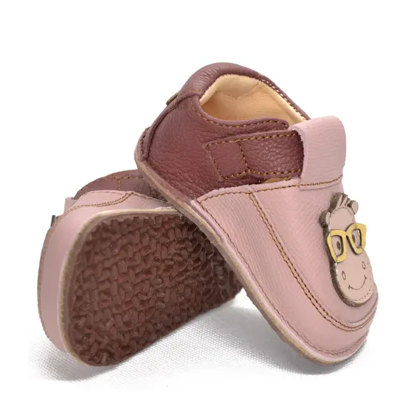 Pantofi barefoot copii, piele naturala, talpa flexibila, hipopotamita Nita_RO-16-5-18_Pebebe