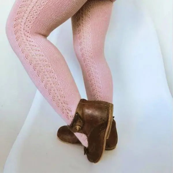 Dres din bumbac cu model lateral crosetat, roz, Condor_2.591/1-0-500_Pebebe