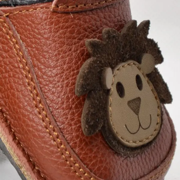 Pantofi barefoot copii, primii pasi, piele naturala, talpa flexibila, leu_RO-16-3-18_Pebebe