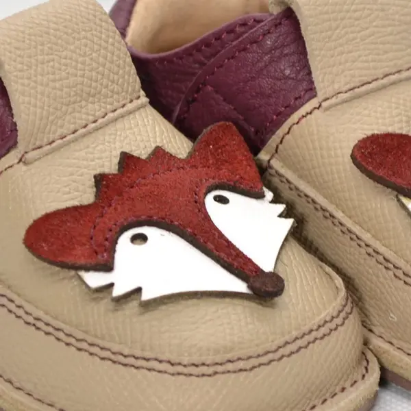 Pantofi barefoot, primii pasi, copii, piele naturala, talpa flexibila, vulpe_RO-16-6-22_Pebebe