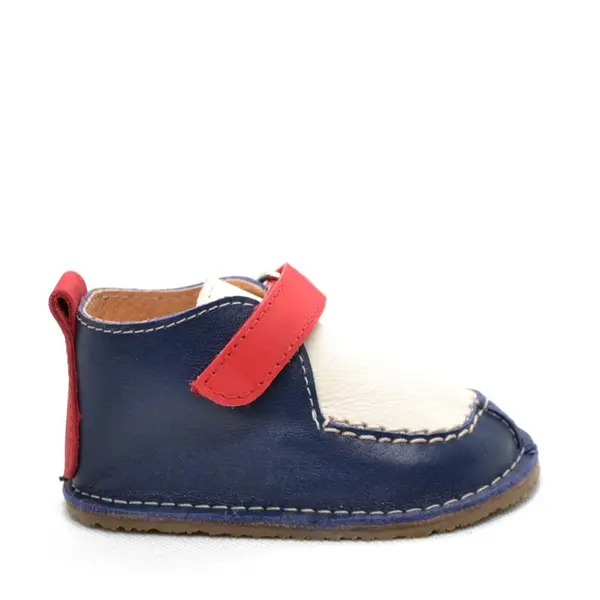 Pantofi din piele naturala pentru copii, talpa cauciuc, scai, Bubu, bleumarin rosu_RO-110-bleumarin-rosu-17_Pebebe