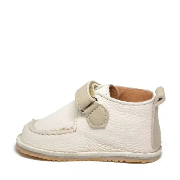 Pantofi din piele naturala pentru copii, talpa cauciuc, scai, Bubu, crem_RO-110-crem-23_Pebebe