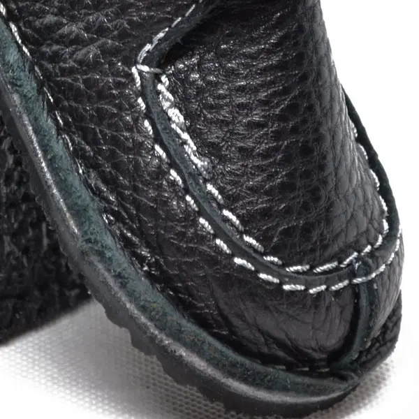 Pantofi din piele naturala pentru copii, talpa cauciuc, scai, Bubu, negru_RO-110-negru-18_Pebebe