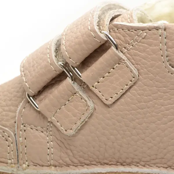 Ghete copii, barefoot, primii pasi, piele naturala, captuseala din blanita, talpa felxibila, cappuccino_RO-22-1-24_Pebebe