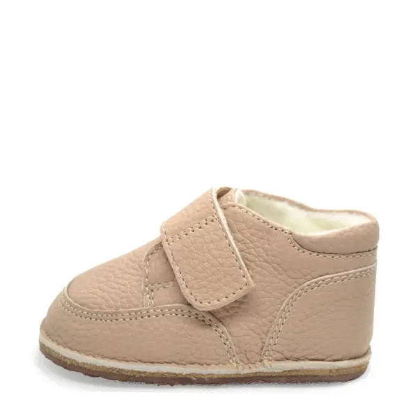 Ghete primii pasi, piele naturala, scai, captuseala textila, talpa din cauciuc, cappuccino_RO-17-10-22_Pebebe