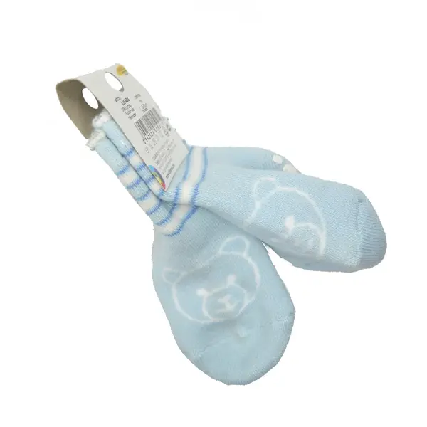 Sosete bebe antiderapante, albastru_336-2-3-6_Pebebe