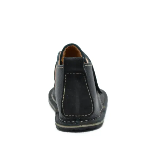 Ghete barefoot copii, piele naturala, talpa flexibila, negru,_RO-104-5-24_Pebebe