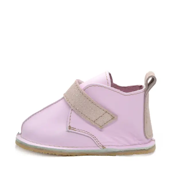 Ghete barefoot copii, piele naturala, talpa flexibila, roz deschis,_RO-104-roz-deschis-23_Pebebe