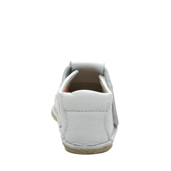 Pantofi barefoot copii, primii pasi, piele naturala, talpa flexibila, alb, model cu iepuras_RO-16-15-22_Pebebe