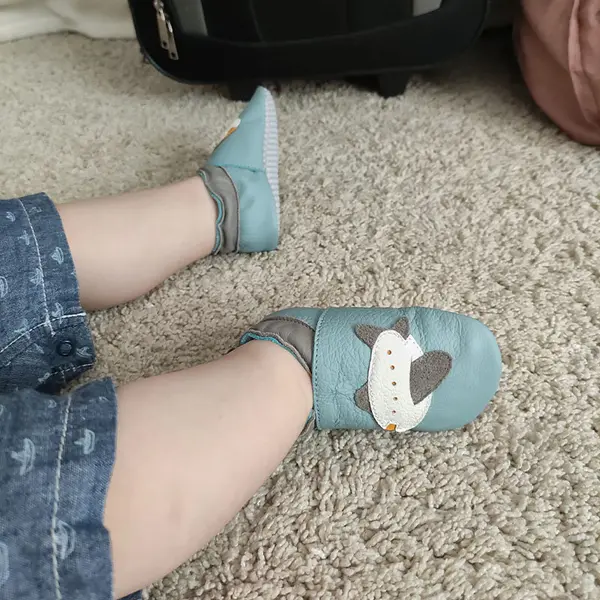 Pantofi de interior din piele naturala, talpa din piele antiderapanta, jumbo, Liliputi_2006001013856_Pebebe